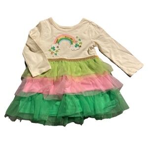 Girls Rainbow St Patrick's Day Dress Size 12 Months